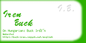 iren buck business card
